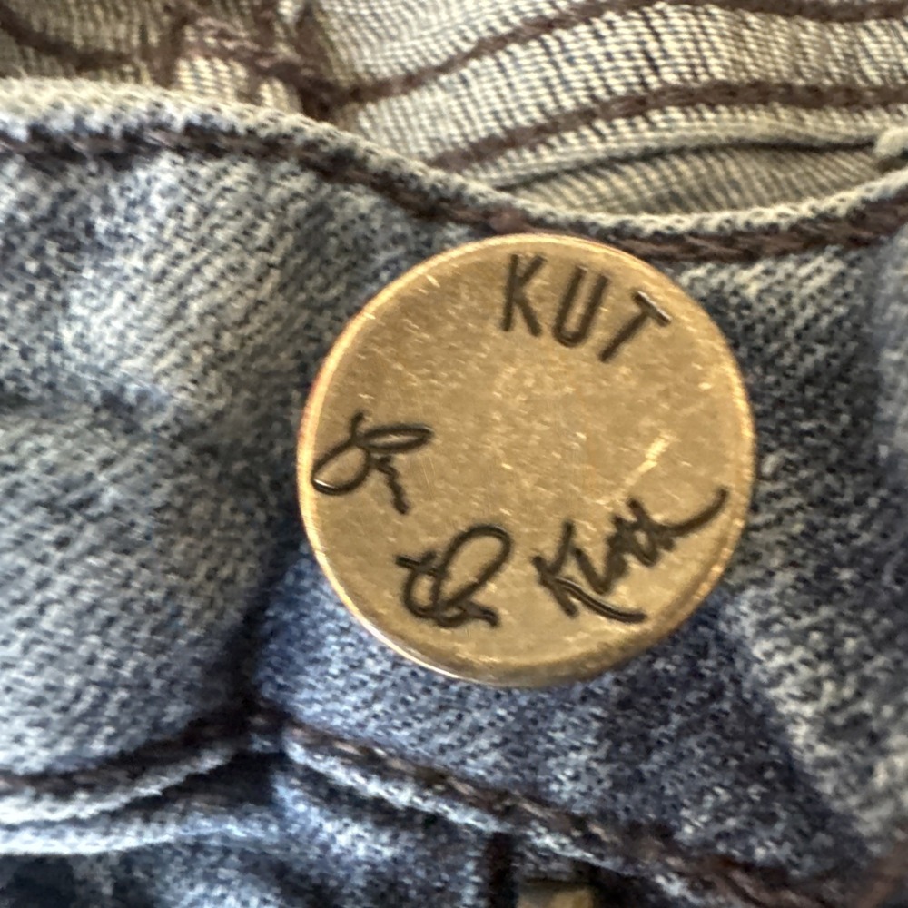 Kuth From The Kloth Women's Ankle Straight Leg Cuff Size 6 Denim Jeans - Picture 4 of 7